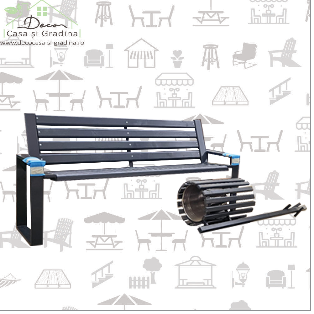 Set bancuta lisa si cos black Set bancuta lisa si cois black